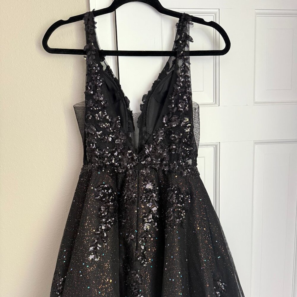 Never worn, Black Sequin Dress